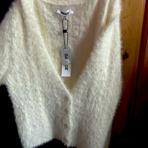 Garage White Cardigan